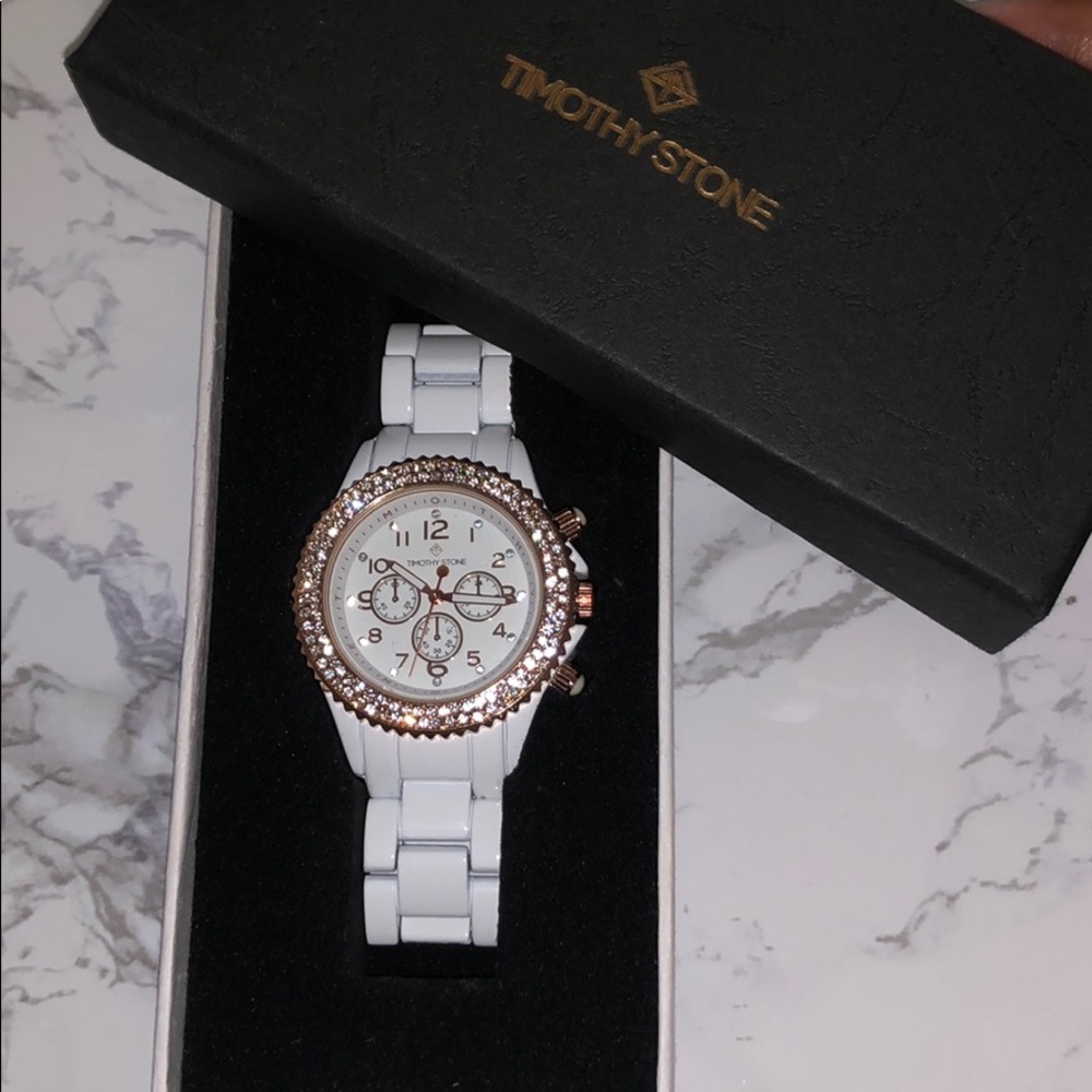 Timothy stone amber ceramic watch